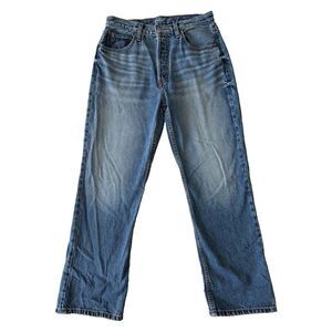 Etica Jeans Womens 27 Josie High Rise Crop Ankle Straight‎ Blue Pants Light Wash